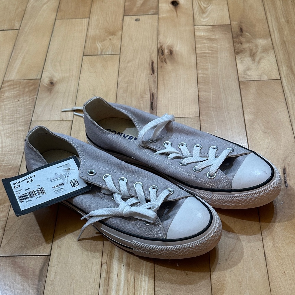 Converse Light Gray Canvas Sneakers